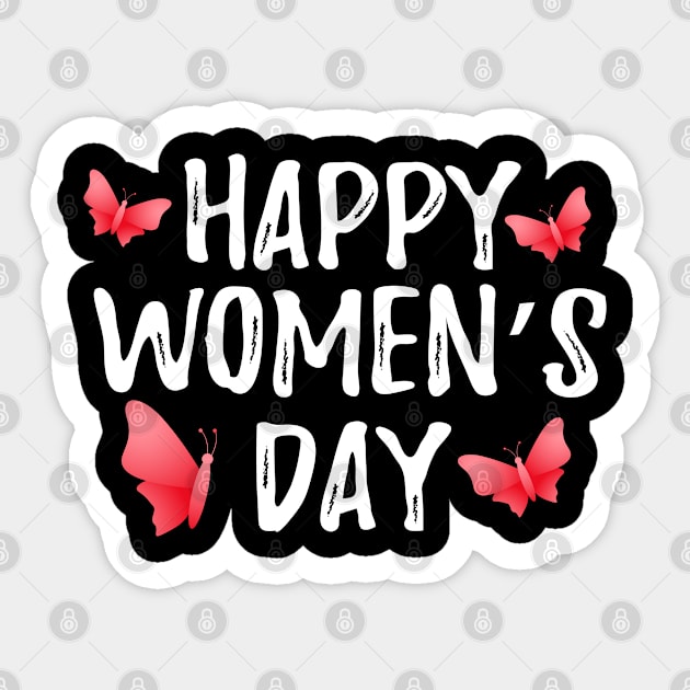 Happy Women's Day March 8 International Women's Day Sticker by Print Up